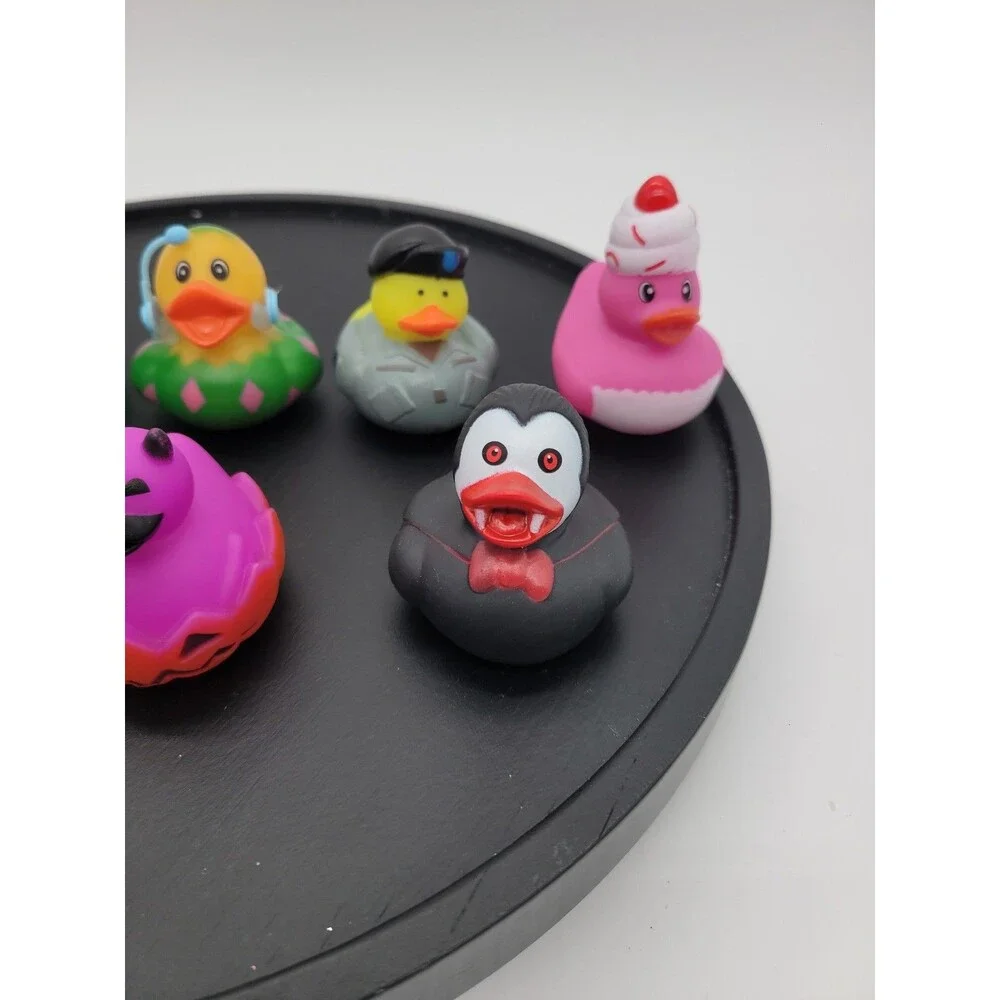9 lot of Rubber Duckies, Vampire Duck Skull crossbones Cupcake  Duck 2